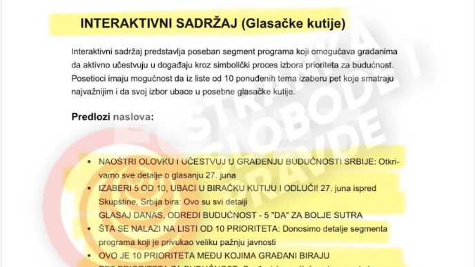 Tepić: Instrukcije medijima